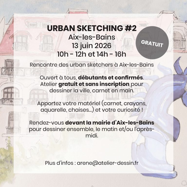 Atelier Urban Sketching Aix-les-Bains