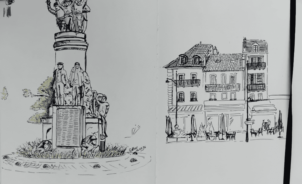 Dessin du monument aux morts