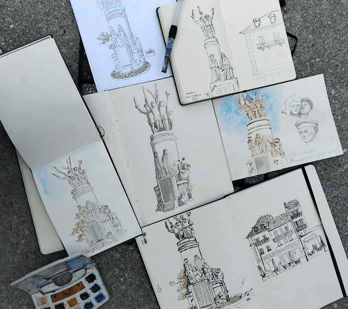 Urban Sketching Aix-les-Bains