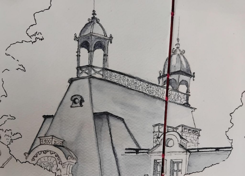Dessin à Aix les bains