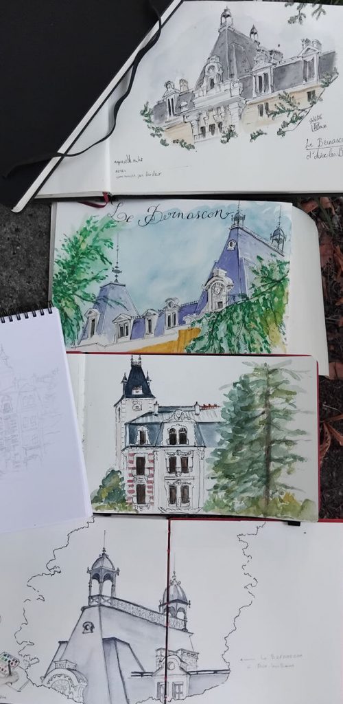 Urban sketching à Aix les bains
